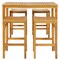 30-inch Height Bar Chair With Saddle Shaped Seat And Sturdy Footrest - Set of 4